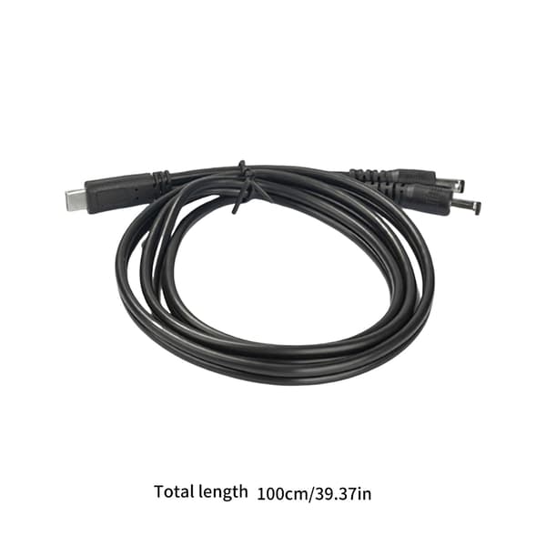 USB Typ C till DC5525 Strömladdningskabel för Routers och CCTV 1M