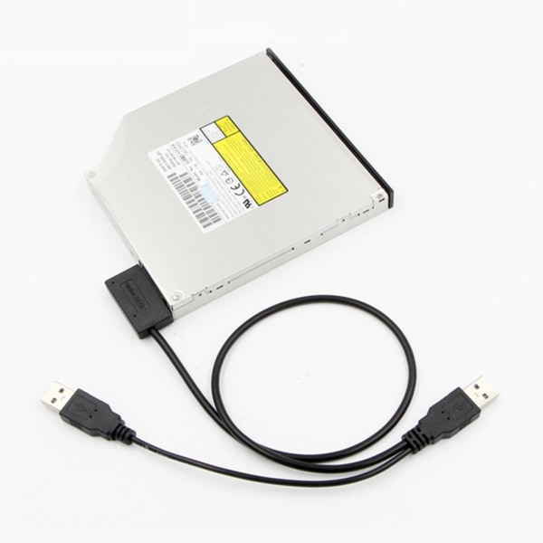 SATA till USB 2.0 Sata 7+6-stiftskabel 13-stifts adapterkabel för bärbar dator CD-ROM DVD-ROM Slimline Drive Sata-kabel