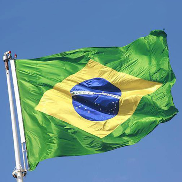 Brasilien flagga polyesterduk för banner brasiliansk fotboll cheerleader flagga dekor 90*150cm