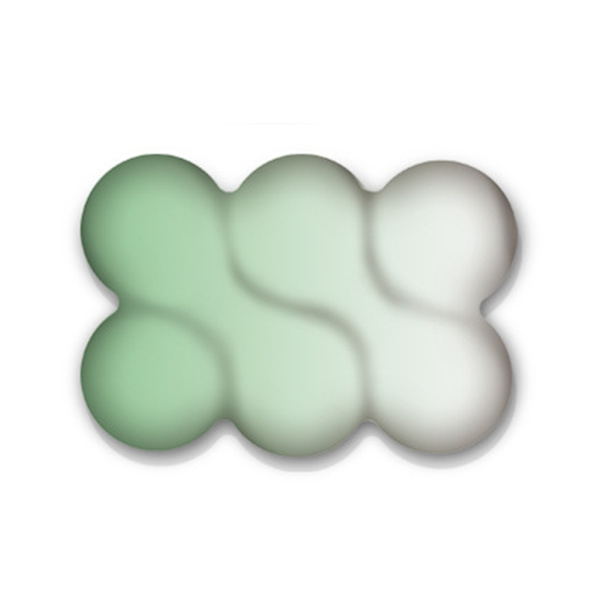 Håndleddsstøtte Minneskum Tastatur Musematte Ergonomisk Skyform Musematte Green white gradient