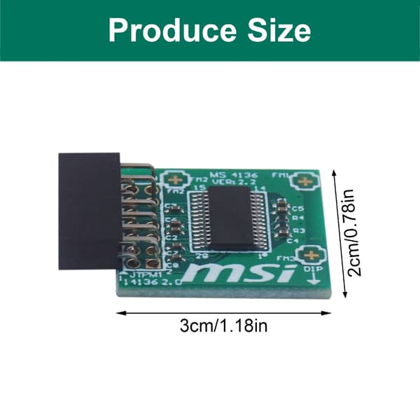 TPM Sikkerhedsmodul TPM2.0 MS-4136 Trusted Platform Module Computer Adapter