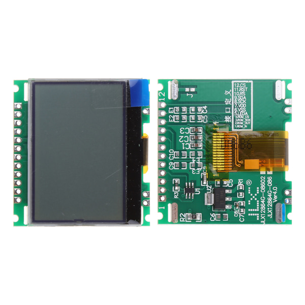 12864 128X64 Seriell SPI Grafisk COG LCD-modul Display Skärm Inbyggd LCM