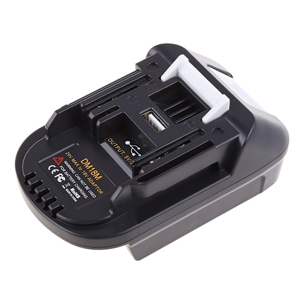 Högkvalitativ Svart Batteriadapter Dock Strömkälla Anslutning DM18M för Bl1830 Bl1850 Batteri