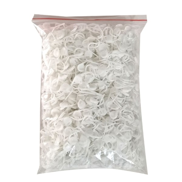 1000 st Färgglad liten nål Plastpositionsspänne Ministickning Virkad låsstygnmarkörer White