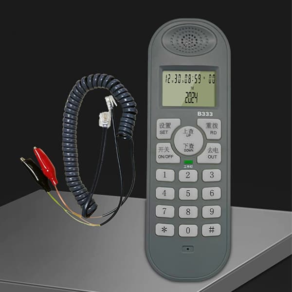 Oppladbar fasttelefon med nummerpresentasjon og enkel oppringing