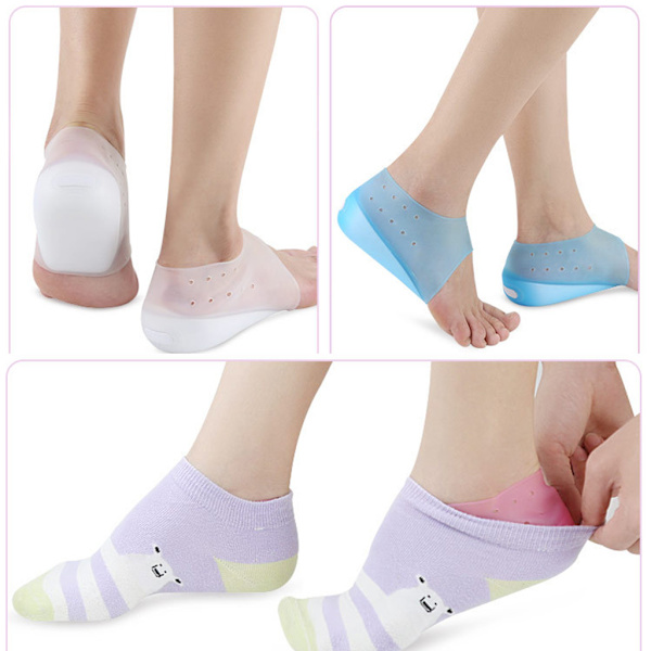 Unisex Inivisible Height Öka innersula Bärbar hälkudde Skofoderkuddar Blue 3cm