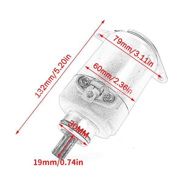 Til Agility 125 R16 125 31200KUDUC0 Motorcykel Elektrisk Starter Motor