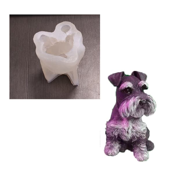 Duftlysforme Hunde Epoxy Resin Støbeform DIY Håndværk