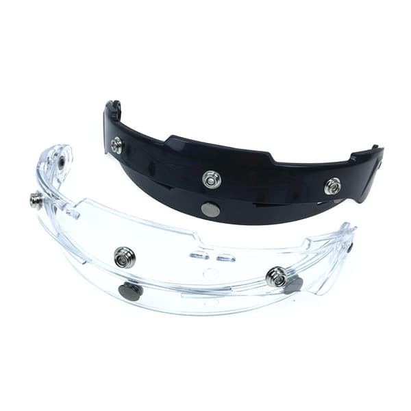 Motorcykler Sort UV-adapter Flip Up Base-tilbehør til Snaps Bubble Shield White
