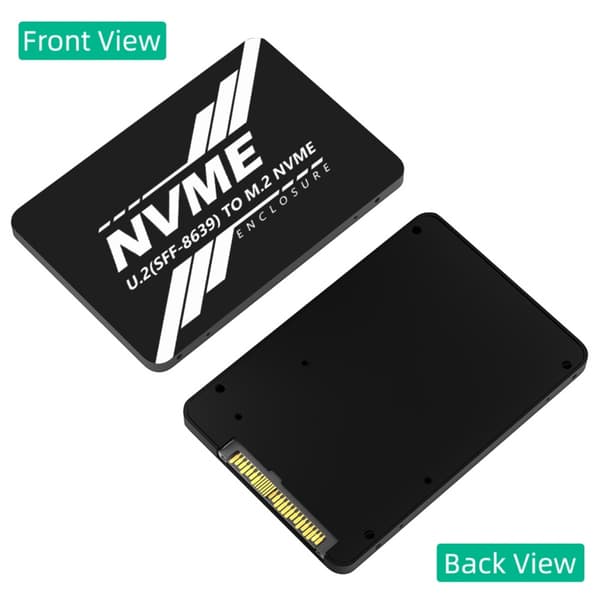 SFF-8639 NVME til NGFF M.2 M-Key PCIe SSD-adapter til stationære computere