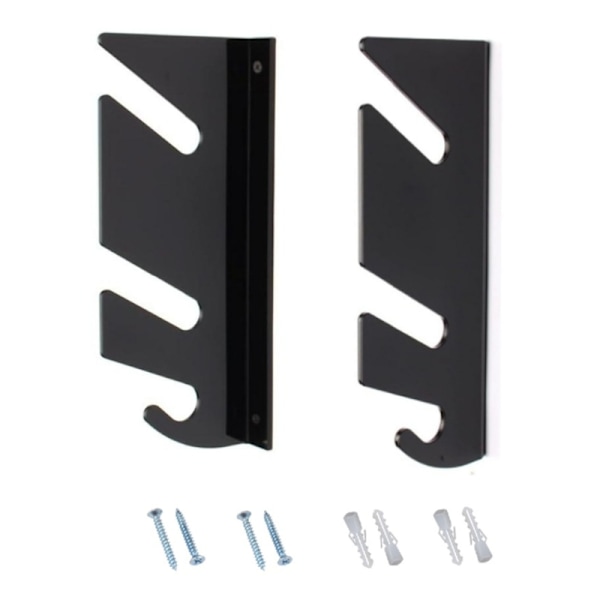 Vægmonteret skateboardholder pladsbesparende dobbelt skateboard display stand vandret opbevaringsreol vægbøjle unisex