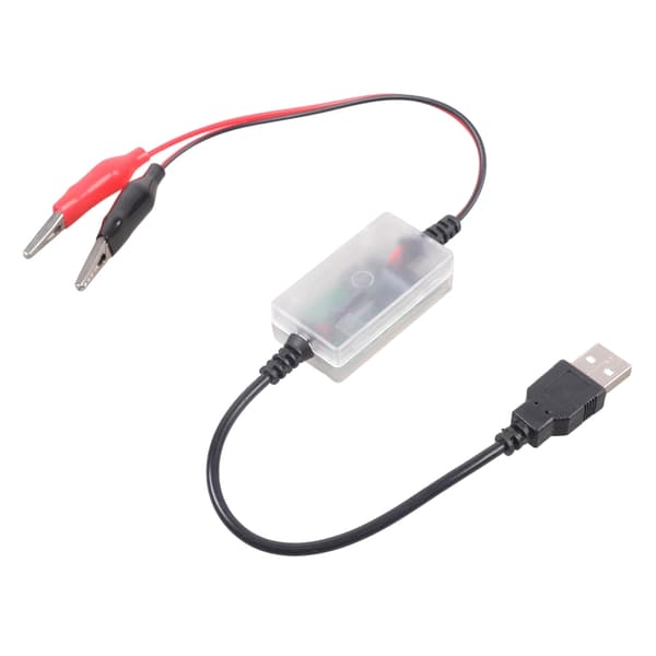 12V batteriladekabel i plasttekstur egnet for bilbruk