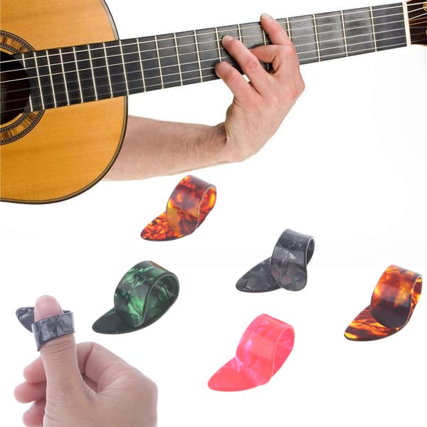 1 st Celluloid Gitarr Tumplektrum Plektrum Gitarr Plast Ny