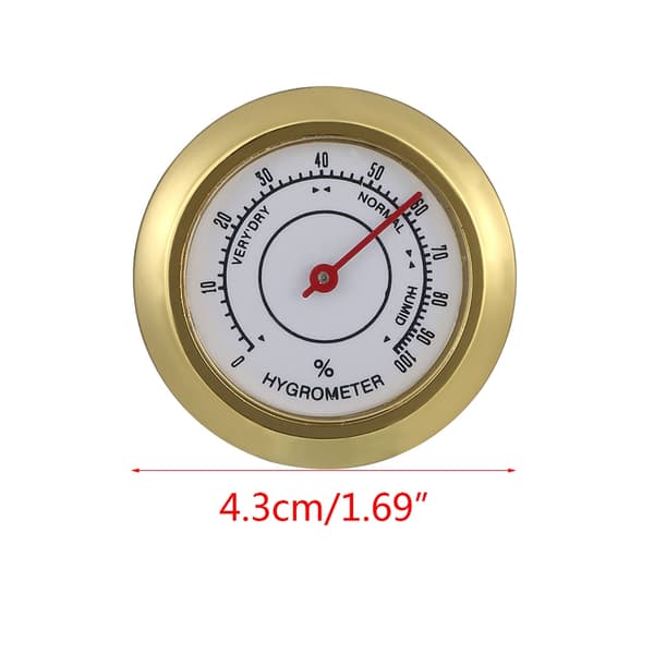 43 mm mini husholdningsgitarveske hygrometer hygrometer termometre C