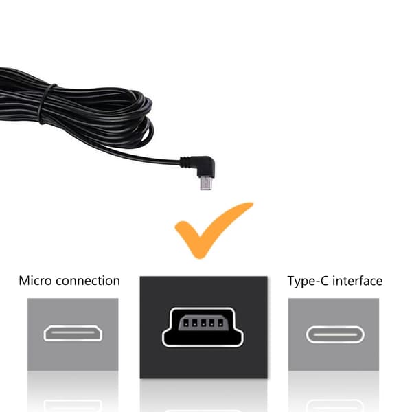 USB-biloplader med Mini USB-port til GPS og Dash Cam-opladningsstik