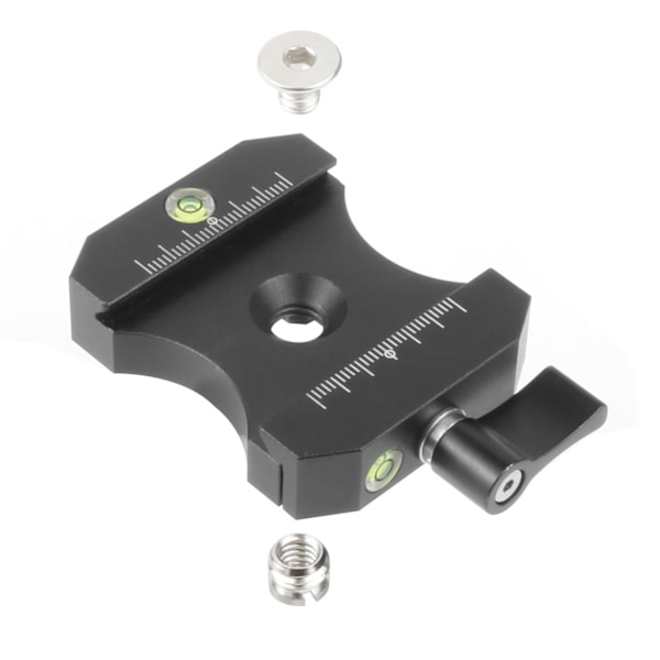 Kamera Stativfäste Adapter Aluminium 3/8 till 1/4 Skruv Snabbkopplingsplatta Klämbas för DSLR Monopod Kulhuvud