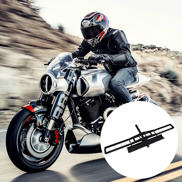 Dragkroksmonterad Ramp Motorcykel Scooter Transportör Låsanordning