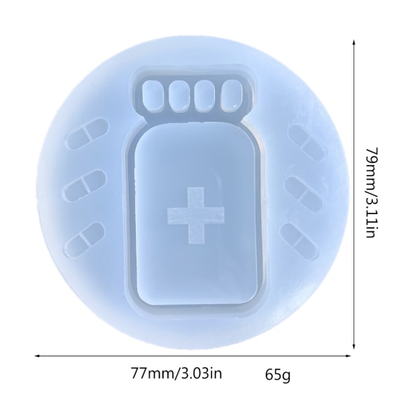 Små pillerflaskformar mould DIY- molds Handgjorda prylar Smycken Dekoration pillerflaskaform