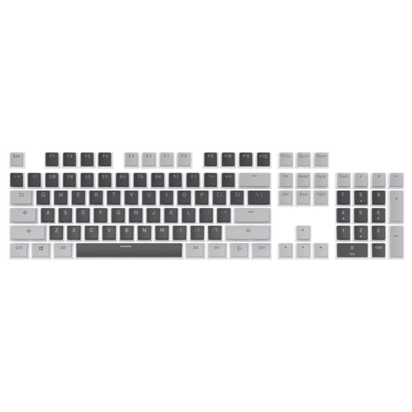 104 Taster Pudding Keycaps OEM Profil Dobbeltskudd PBT Bakgrunnsbelyste Taster for Mekanisk Gaming Tastatur Cherry Mx Bryter