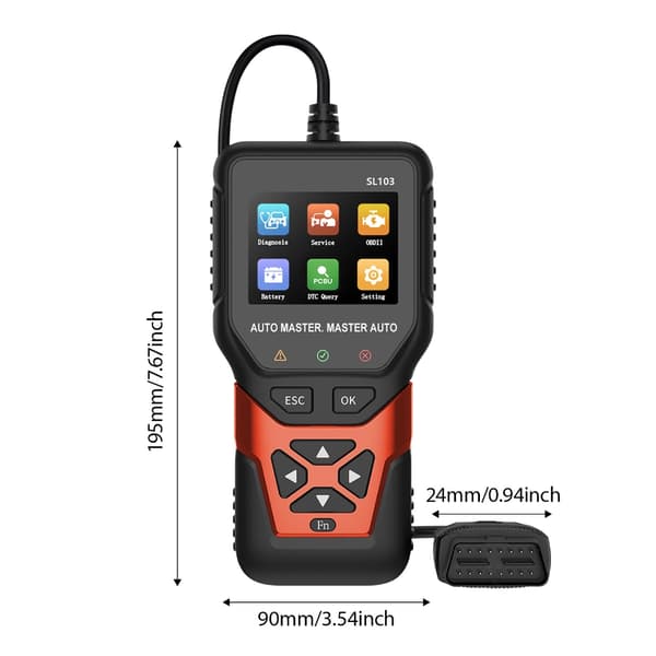Avanceret DPF-scanner OBD2-kodelæserværktøj til benzinmotorer med realtidsdata