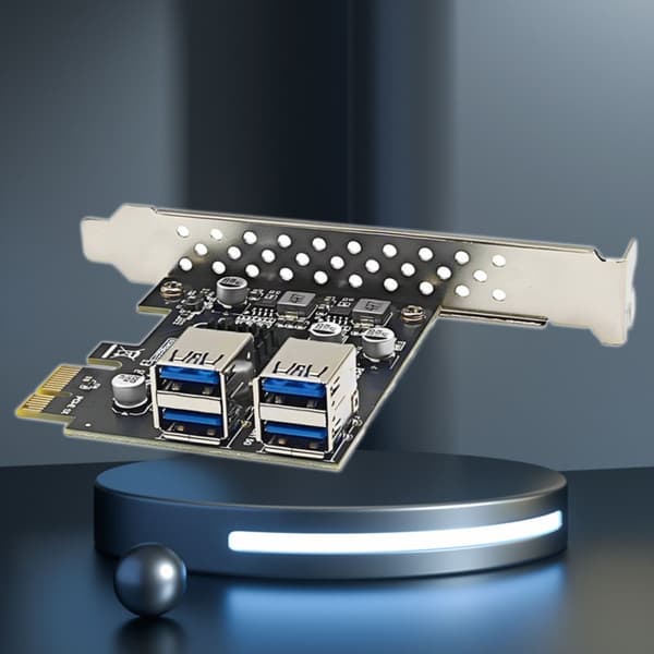 5 Gbps USB 3.2 Gen1 PCIE-kort USB3.0 PCIE X1-kort PCIE USB 3.0-adapter