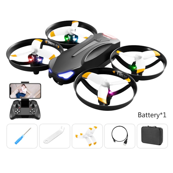 RC Stunt Drone Neljäakselinen RC Quadcopter V16 4K/6K Valinnainen 50x Zoom-kameran linssi Kannettava kauko-ohjattava lentokone lapsille