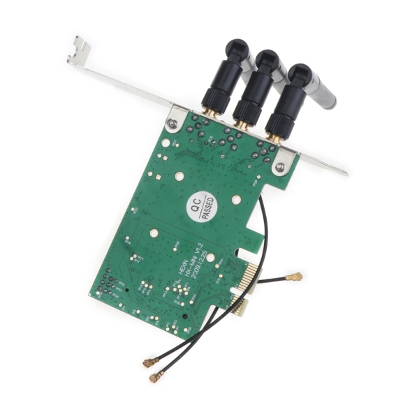 Trådlöst Wifi Nätverkskort Mini PCIE Till PCI-E 1X Desktop Adapter Tillbehör Antenner Datordel Nätverksadapter