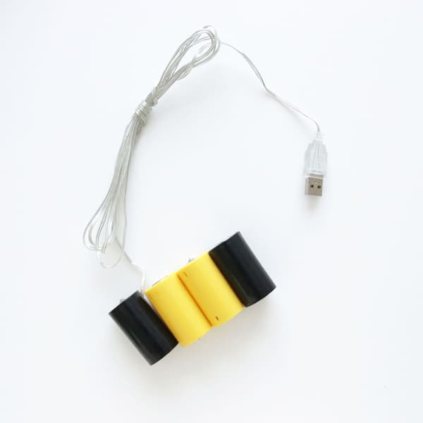 LR14 C batterieliminator USB-strømforsyning erstatter 4,5V 3V C-cellebatteri One for five