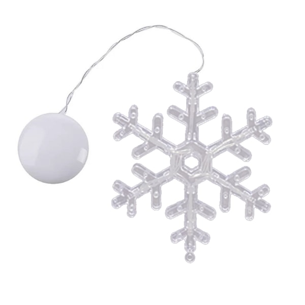 Christmas Sucker ljus hängande led lampa Santa Deer Bell Star Ornament för julfestival dörr fönsterdekoration Snowflake