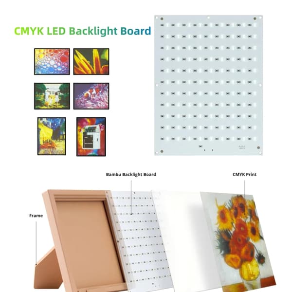 Til Lab LED-baggrundsbelysningskort til CMYK Litofan Led Panel Udskiftning