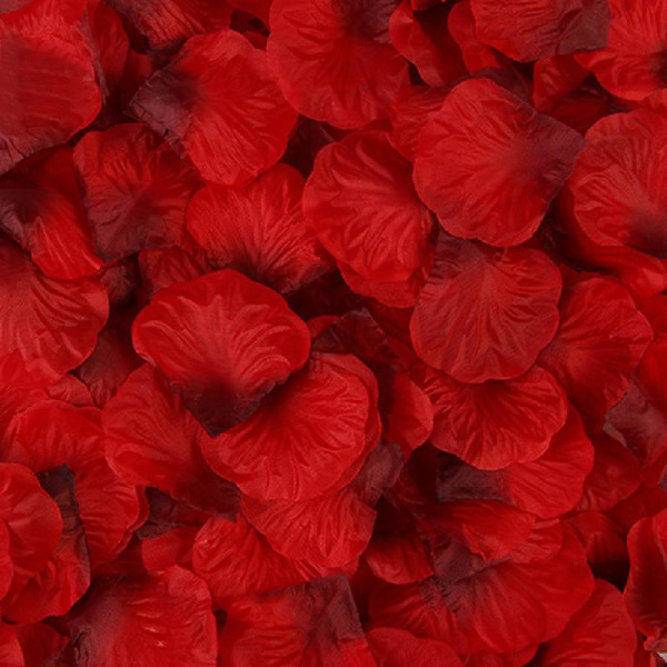 2000 st Konstgjorda Rosblad Bröllop Falska Blad Färgglada Sidenblommor Tillbehör Romantisk Födelsedagsfest Dekoration