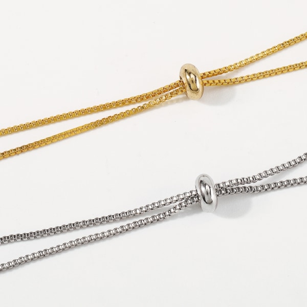 Överdrivet bladhänge Choker Halsband Örhängen för kvinnor Vintage Justerbar Box Chain Halsband Grunge Smycken Necklace Gold-color