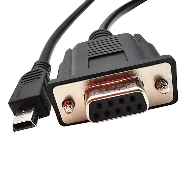 1.8M DB9 Hun til USB mini 5 Pin Han Kabel Adapter