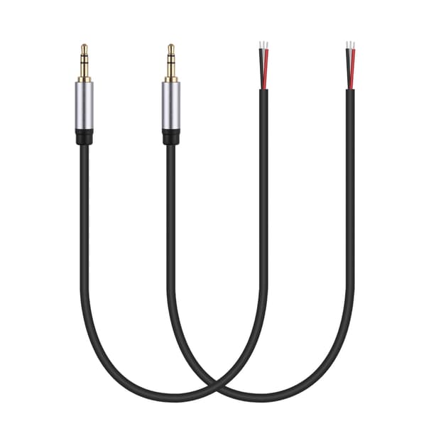 3,5 mm hannplugger til blank ledning lydkabel for utskifting av lydutstyr