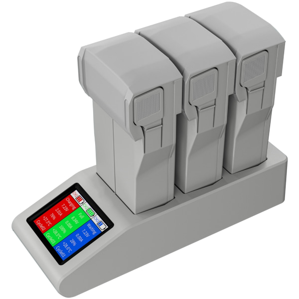 Effektiv laddningslösning för Mini 3 Pro/Mini 3 batterier Laddningshubbar Ladda 3 batterier samtidigt Trippelplatser