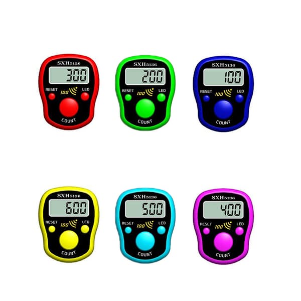 Mini Finger Teller Nullstillbar Digital LED Elektronisk Håndholdt Tellerteller