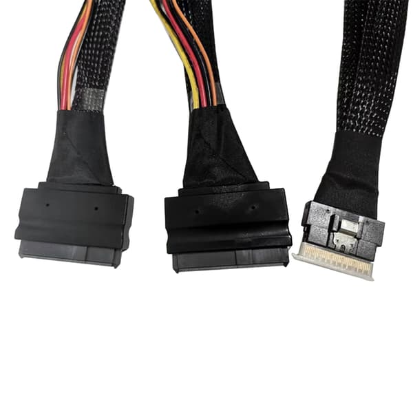 Server SFF8654(8i) til 2SFF-8639 NVME Datakabel 75CM Strømdataoverføring