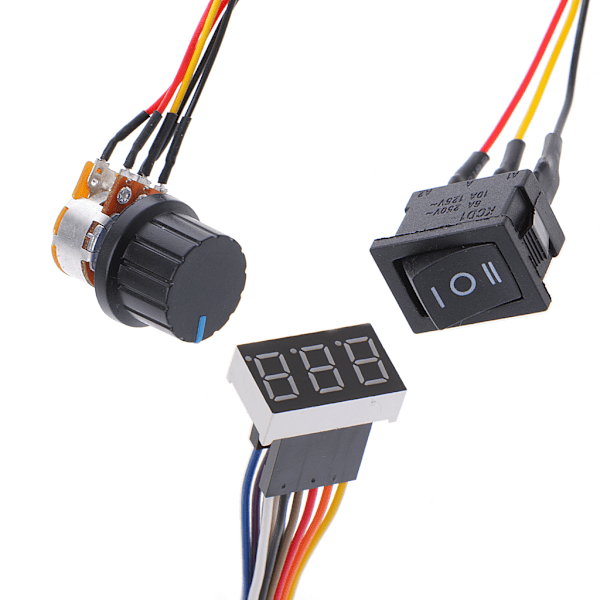 för DC 10-55V 12V 24V 36V 60A PWM för DC Motor Hastighetsregulator CW CCW Reversibel