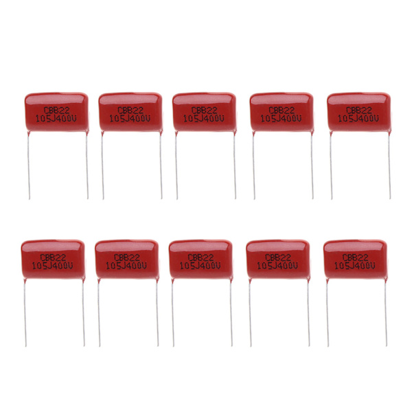 10 stk. CBB22 105J 400V Metalliserede filmkondensatorer 1UF P20mm tyndfilmskondensatorer