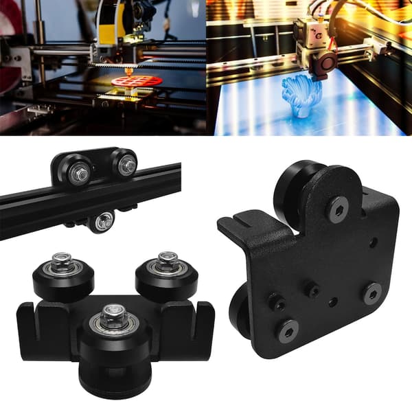Holdbar metalbagplade med remskive til CR 10 Ender 3-printerstabilitet