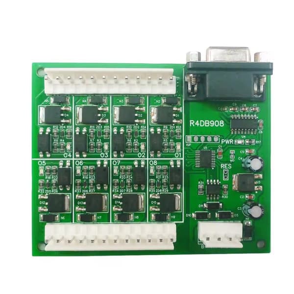 2 i 1 RS485 RS232 DB9 8DO Modul Rtu 3A NPN Mos Optokobler Isolation