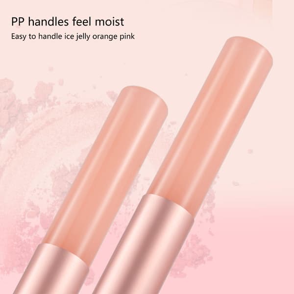 Læbestiftbørste med låg Silikone læbebørste til læbefarvning, læbemakeupbørste Pink