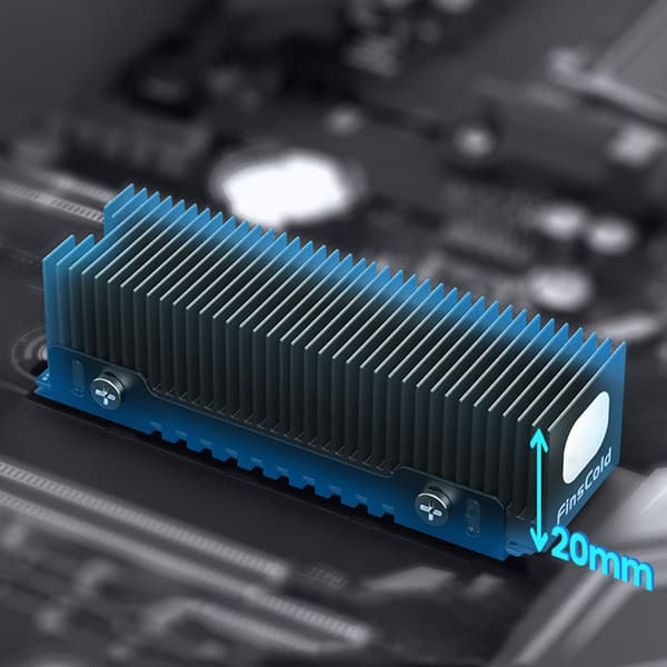 til M.2 SSD Køleplade Køling Termisk Pad M2 NVME 2280 Solid Harddisk Køler