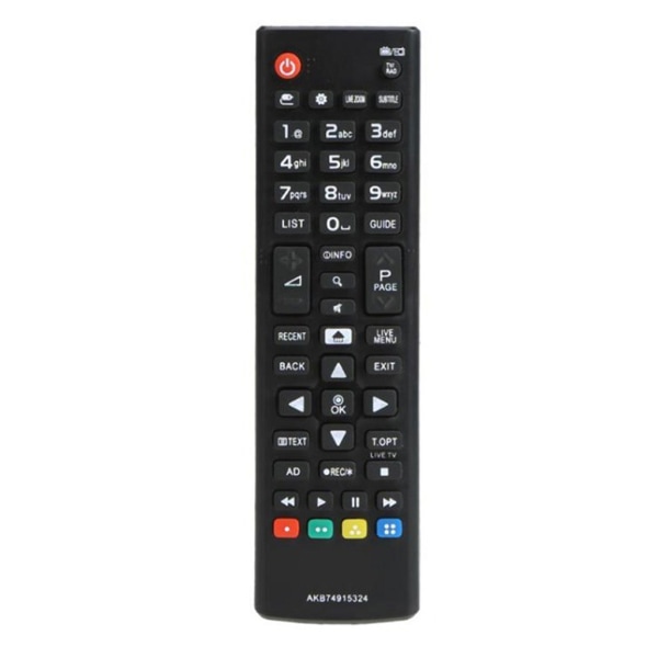 Ny ersättning AKB74915324 Fjärrkontroll för TV Fjärrkontroll Kompatibel för LCD LED HDTV Smart TV ABS-Lättvikt