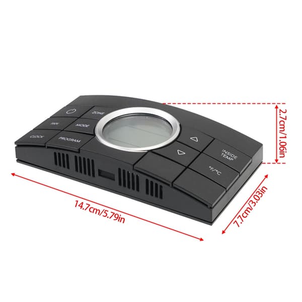 Termostat Multi Zone Kontrollpanel för AC Serie 595/600/6308 3314082.000 Black