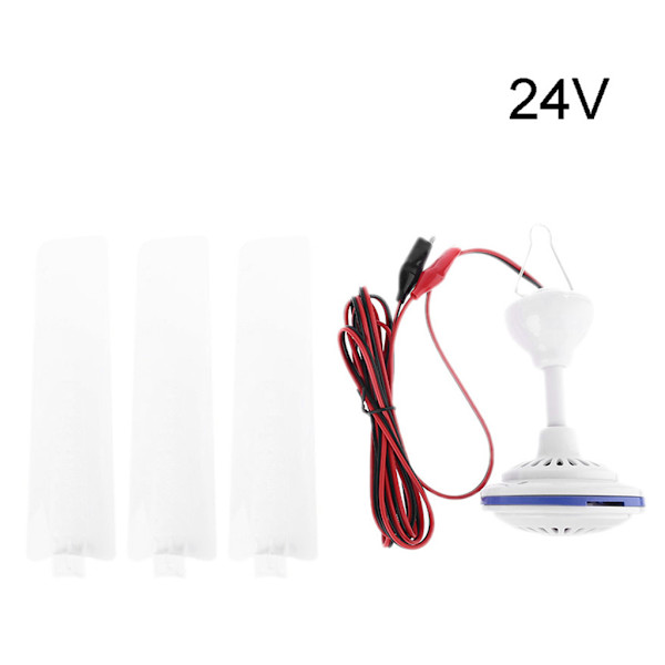 12V 24V Kotitalouden hiljainen kattotuuletin roikkuva retkeilytelttatuuletin ulkoiluun, patikointiin, grillaukseen, kotiin, asuntolaan, sänkyyn