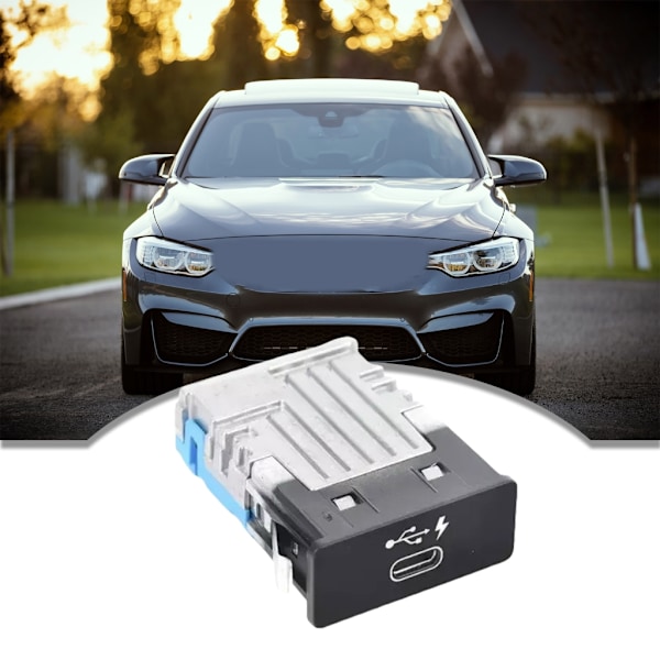 USB-port med snabbladdningsfunktion för F48 F54 F60 G01 G05 G06 G07 G12 Datasynkronisering