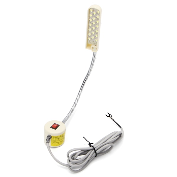 Symaskin 20 LED Magnetisk Bas Flexibel Monteringslampa Belysning 220V