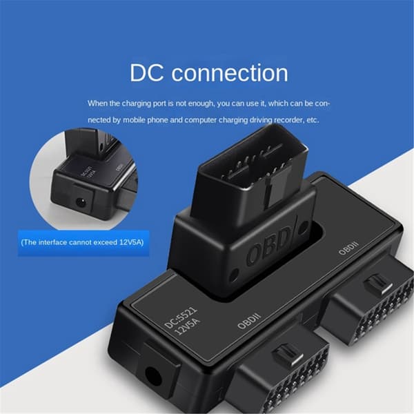 OBD2 En Delad I Två Adapterkabel 16-Pin Kontakt Adapterkabel
