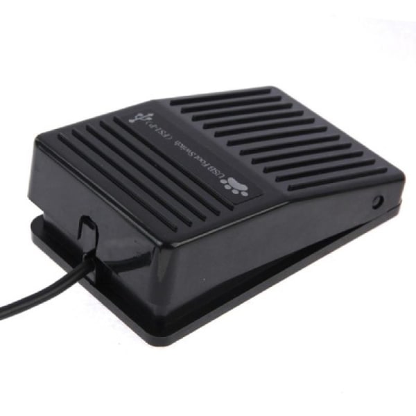 USB Foot Pedal Switch Gaming, Black Single för HID Action Programmerbar Digital C